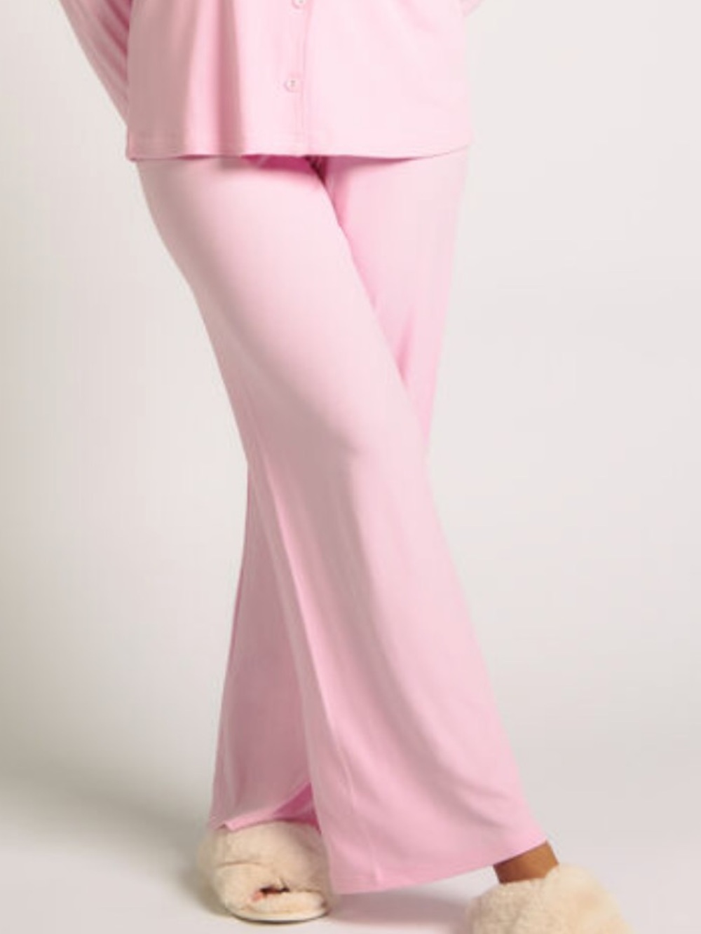 Boux Avenue Soft Pink ribbed pajama bottom